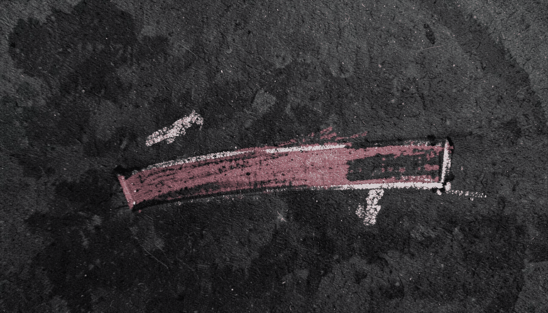 A bold charcoal drawing of a progress bar on a dark screen, with soft white and gray highlights suggesting a system update